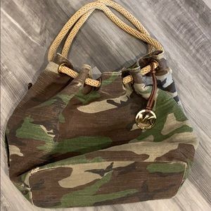 Michael Kors CAMO Canvas Bag! Used!